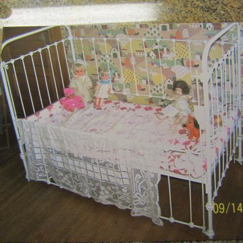 Antique Wrought Iron Crib
