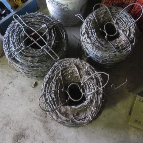 lot 101 image: Rolls of Barb Wire
