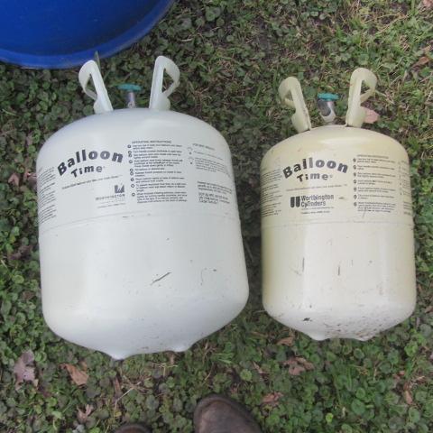 lot 141 image: Two Helium Balloon Tanks
