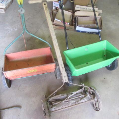 lot 164 image: Reel Mower, Drop Spreaders