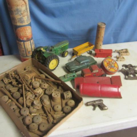 lot 169 image: JD Tractor, MM Wagon, Toys