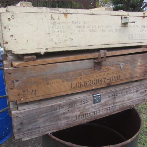 lot 201 image: Wooden Ammo Crates
