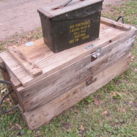 lot 202 image: Wooden Ammo Crates