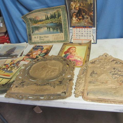 lot 215 image: Calendar Tops with Embossed