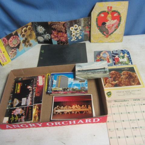 lot 217 image: Calendar, Post Cards