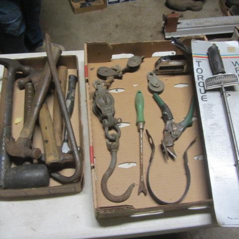 lot 255 image: Torque, Block & Tackle, Hammers