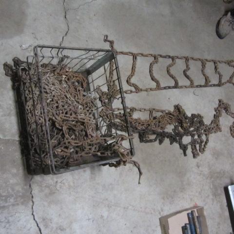 lot 292 image: Tire Chains, Milk Crate