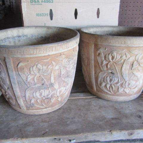 lot 55 image: Brushware Flower Pots