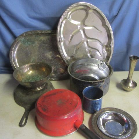 lot 71 image: Enamel & Silver-plate