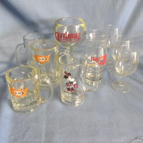 lot 73 image: A&W Mugs, Snifter, Wine Glasses