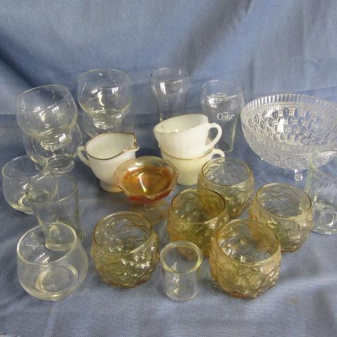 lot 88 image: Coca-Cola, Fire King, Glasses