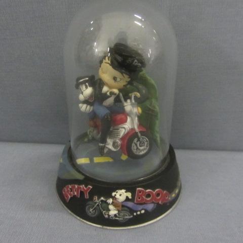 lot 11 image: Betty Boop & Pudgy On Motorcycle