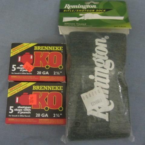 lot 129 image: Brenneke Slugs, Gun Sock