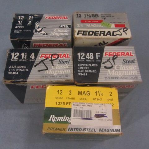 lot 130 image: Boxes 12 Gauge Shells