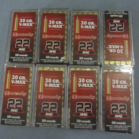 lot 133 image: Hornady 30 Grain V-Max 22 Shells
