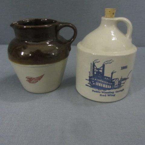 lot 159 image: Red Wing Pitcher, Mini Jug