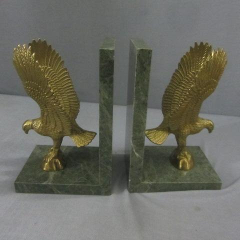 lot 169 image: Brass Eagle Book Ends