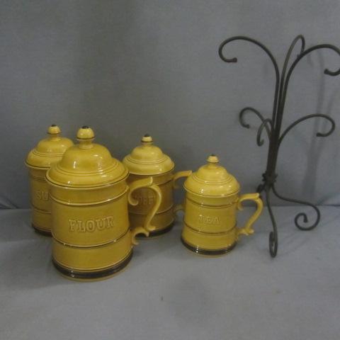 lot 178 image: Vintage Canister Set