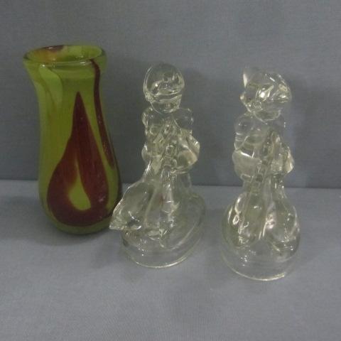 lot 180 image: Rose Vase, Girl Book Ends