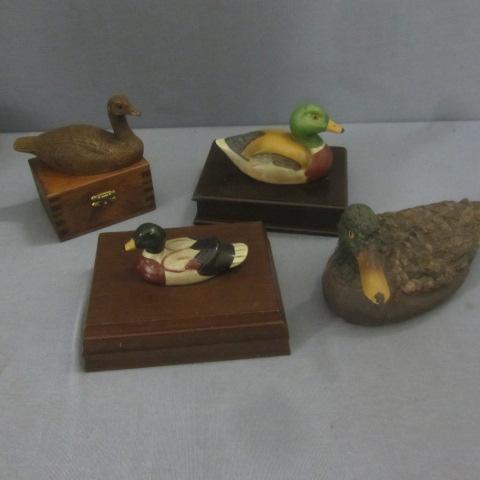 lot 270 image: Ducks On Boxes