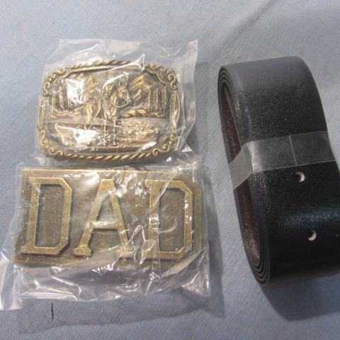 lot 319 image: Sawyers Brass Belt & Buckles