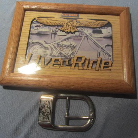 lot 320 image: Harley Belt Buckle, Print