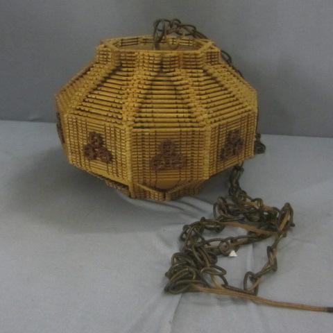 lot 326 image: Popsicle Stick Lamp