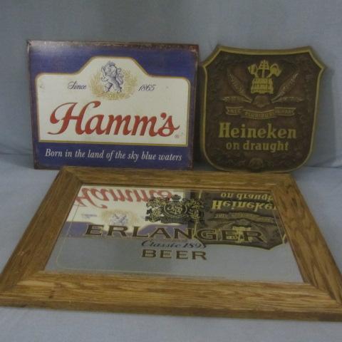 lot 35 image: Heineken, Hamms Signs