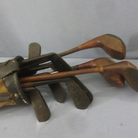 lot 355 image: Antique Golf Clubs