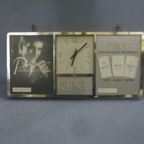 lot 36 image: Kent Cigarette ClockAdvertising