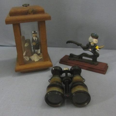 lot 364 image: WWII Binoculars, Sea Captain, Nut Cracker