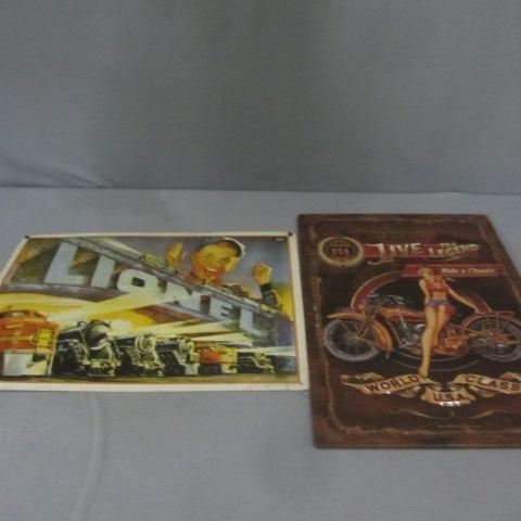 lot 37 image: Lionel Train, Am Heritage Signs