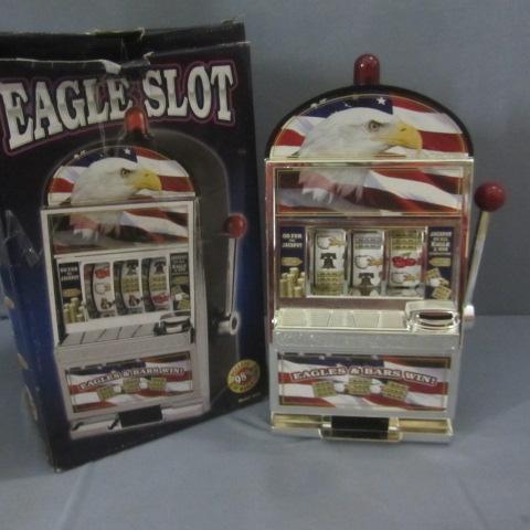 lot 382 image: Slot Machine Bank