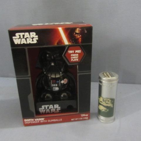 lot 415 image: Darth Vader Gum Ball, Leia Burger King
