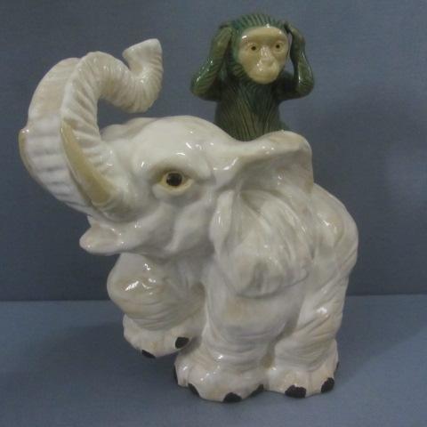 lot 48 image: Elephant with Monkey
