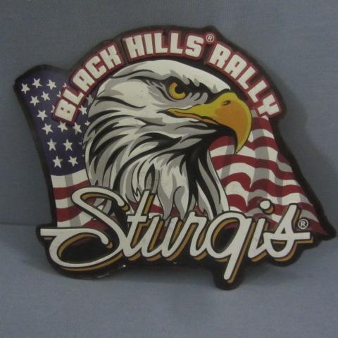 lot 9 image: Sturgis Tin Sign