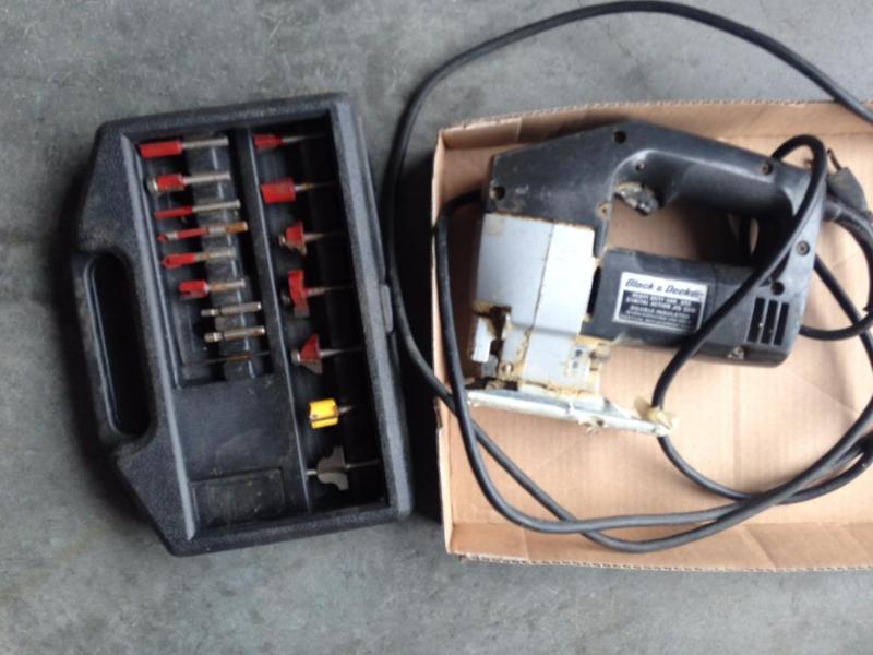 Jig saw and drill bits