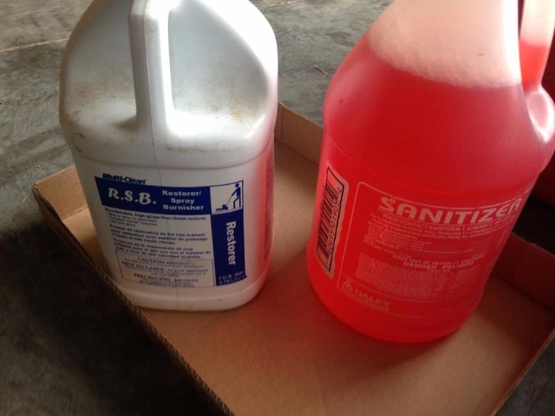 Sanitizer and floor restorer