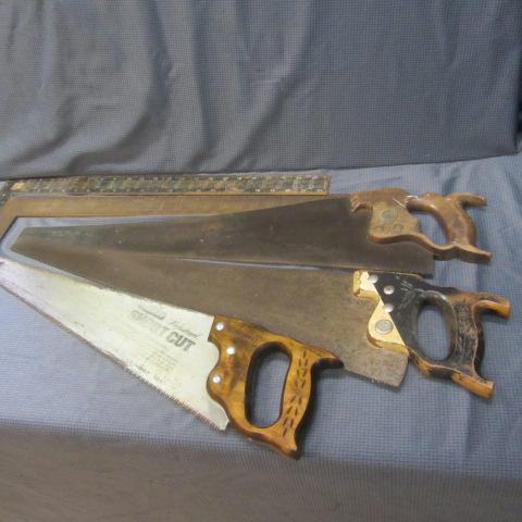lot 17 image: Carpenter Saws, Squares