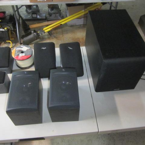 lot 46 image: Polk Sub Woofer, Speakers