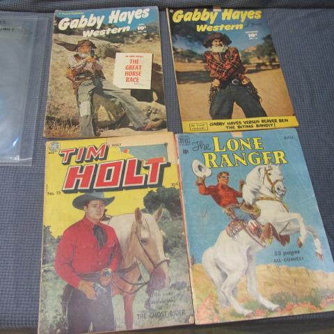 lot 67 image: Gabby Hayes, Tim Holt, Lone Ranger Comics