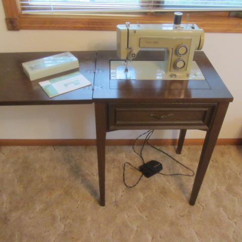 lot 82 image: Sears Cabinet Sewing Machine