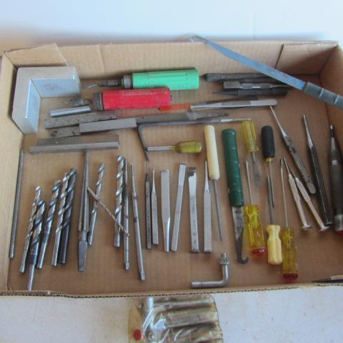 lot 129 image: Drill Bits, Punches, Screwdrivers