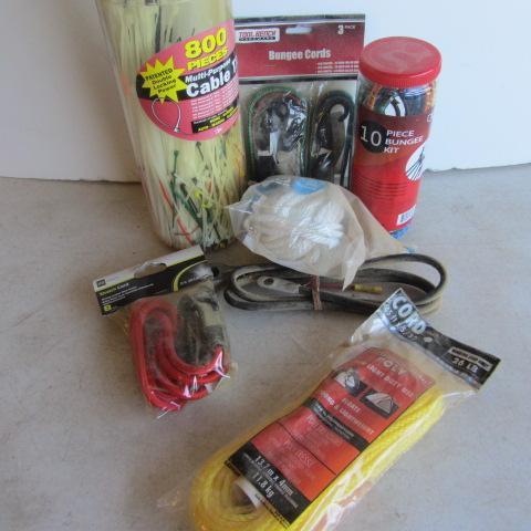 lot 133 image: Zip Ties, Bungees, Rope