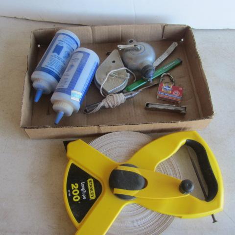 lot 142 image: 200ft Tape, Chalk Like, Plumb Bob
