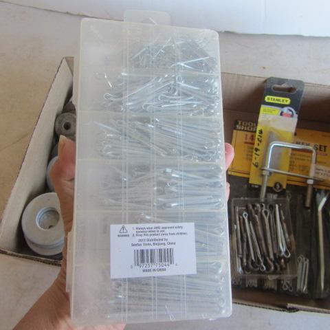 lot 147 image: Cotter Pins, Washers, Safety Glasses