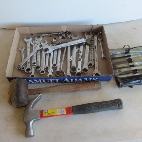lot 159 image: Punch & Chisels, Hammers, Wrenches