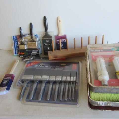 lot 178 image: Paint Brushes, Scrapers, Trays