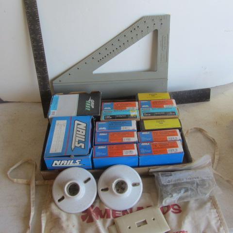lot 181 image: Nails, Square, Light Fixtures