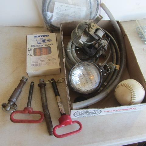 lot 186 image: Hitch Pins, Belt Hooks, Wiring
